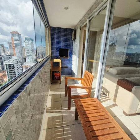 Apartamento com 3 dormitórios, 120 m² - venda por R$ 990.000,00 ou aluguel por R$ 11.160,00/mês - Boqueirão - Santos/SP