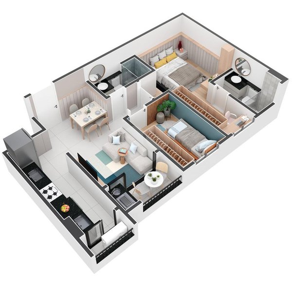 Apartamento 64m² 3
