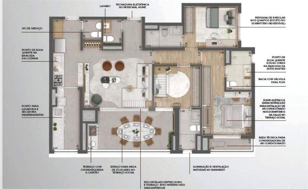 Apartamento à venda com 3 suítes em Vila Pirajussara, São Paulo, SP