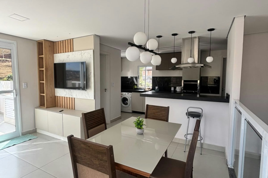 Apartamento à venda com 3 quartos, sendo 1 suíte, em Residencial Summer Ville, Poços de Caldas - MG