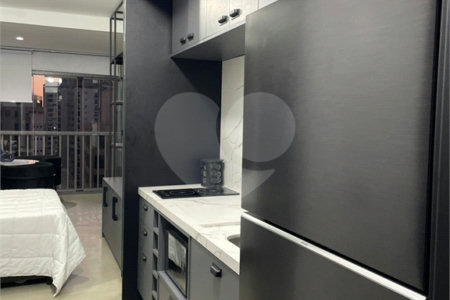 Studio para locação de 26m2 pronto para morar em Moema completo!