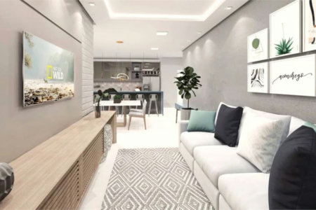Apartamento Residencial à venda, Vila Assunção, Praia Grande - AP0363.