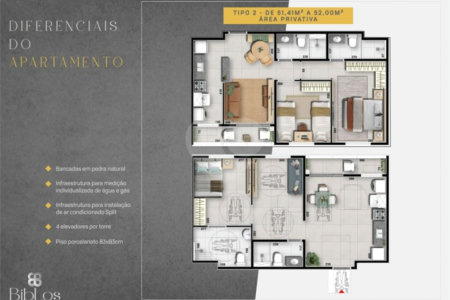 Apartamento à venda com 2 quartos, sendo 1 suíte, em Jardim Florianópolis, Cuiabá, MT