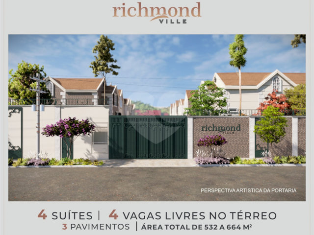 Casa à venda com 4 suítes no condomínio Richmond Ville, São Paulo - SP