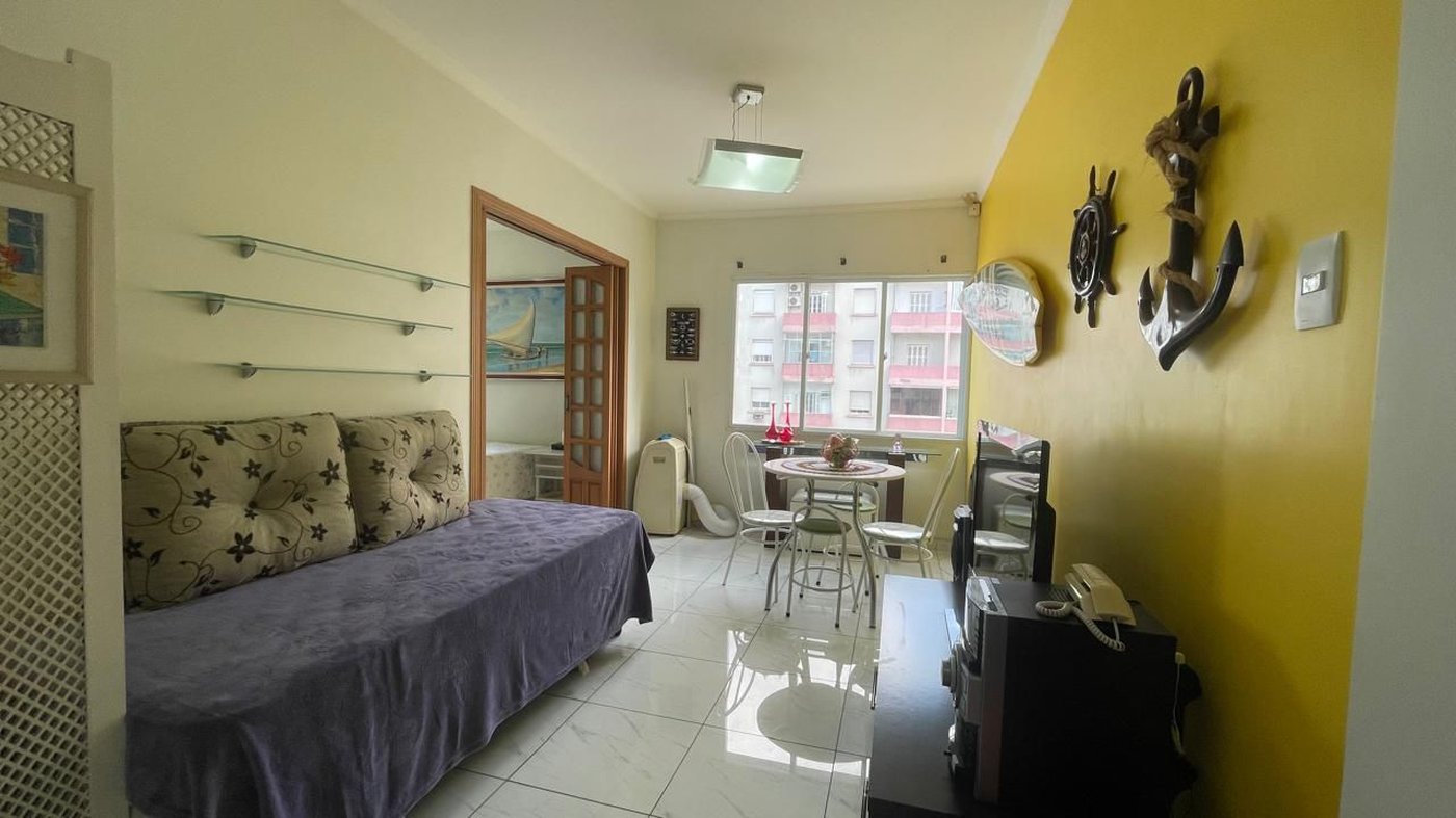 Apartamento com 1 dormitório à venda, 37 m² por R$ 390.000,00 - Boqueirão - Santos/SP