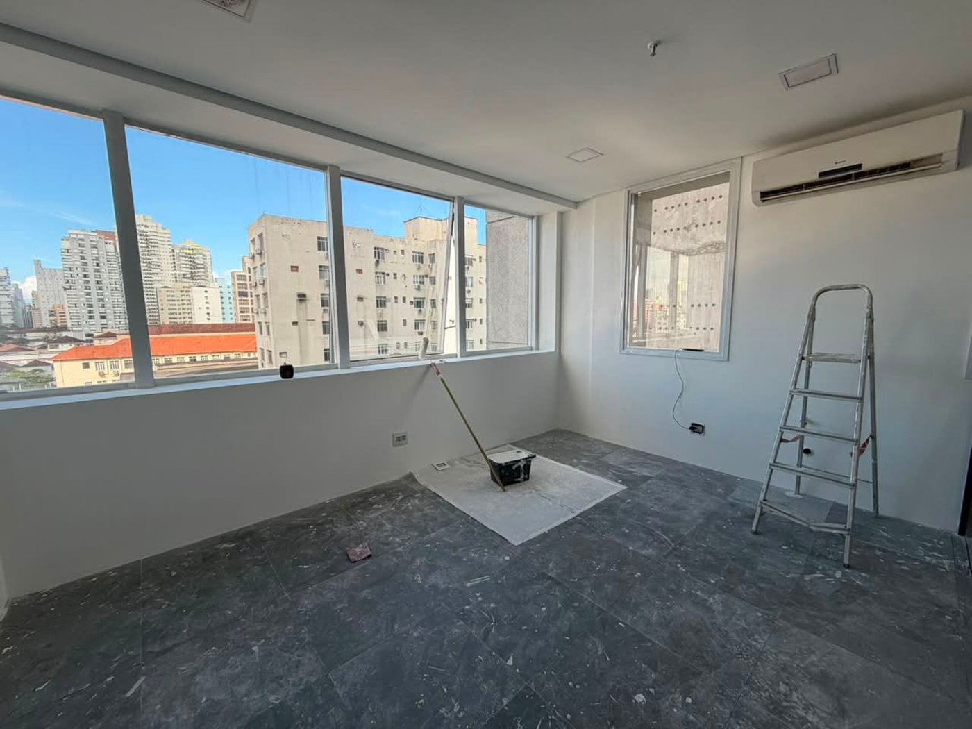 Sala comercial para locação, 127 m² - Gonzaga - Santos/SP