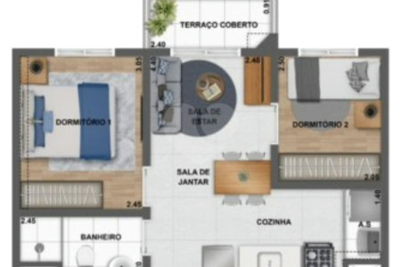 Apartamento à venda com 2 quartos em Vila Andrade, São Paulo, SP