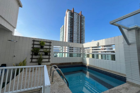 Cobertura com 2 dormitórios à venda, 175 m² por R$ 1.490.000,00 - Pompéia - Santos/SP