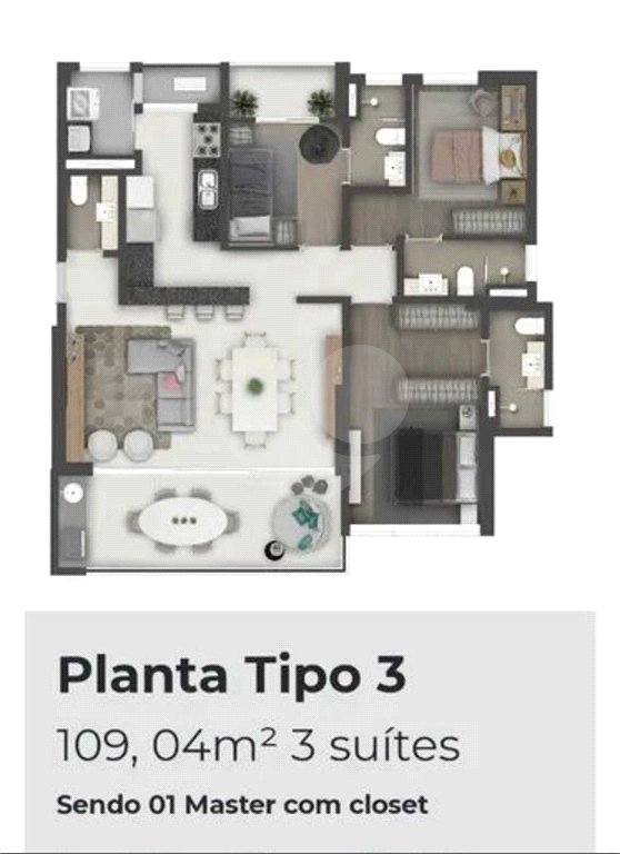 Apartamento à venda com 3 suítes em Parque Campolim, Sorocaba, SP