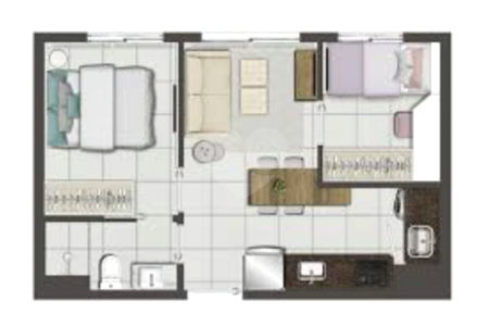 Apartamento à venda com 1 quarto em Vila Paulista, São Paulo, SP