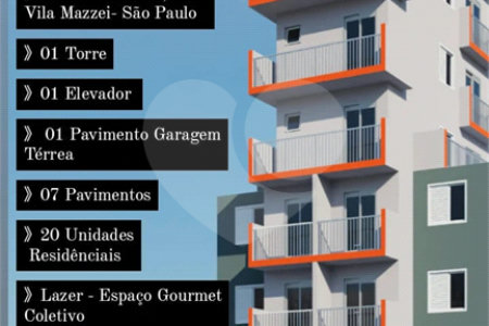 Apartamento à venda com 2 quartos em Vila Mazzei, São Paulo, SP
