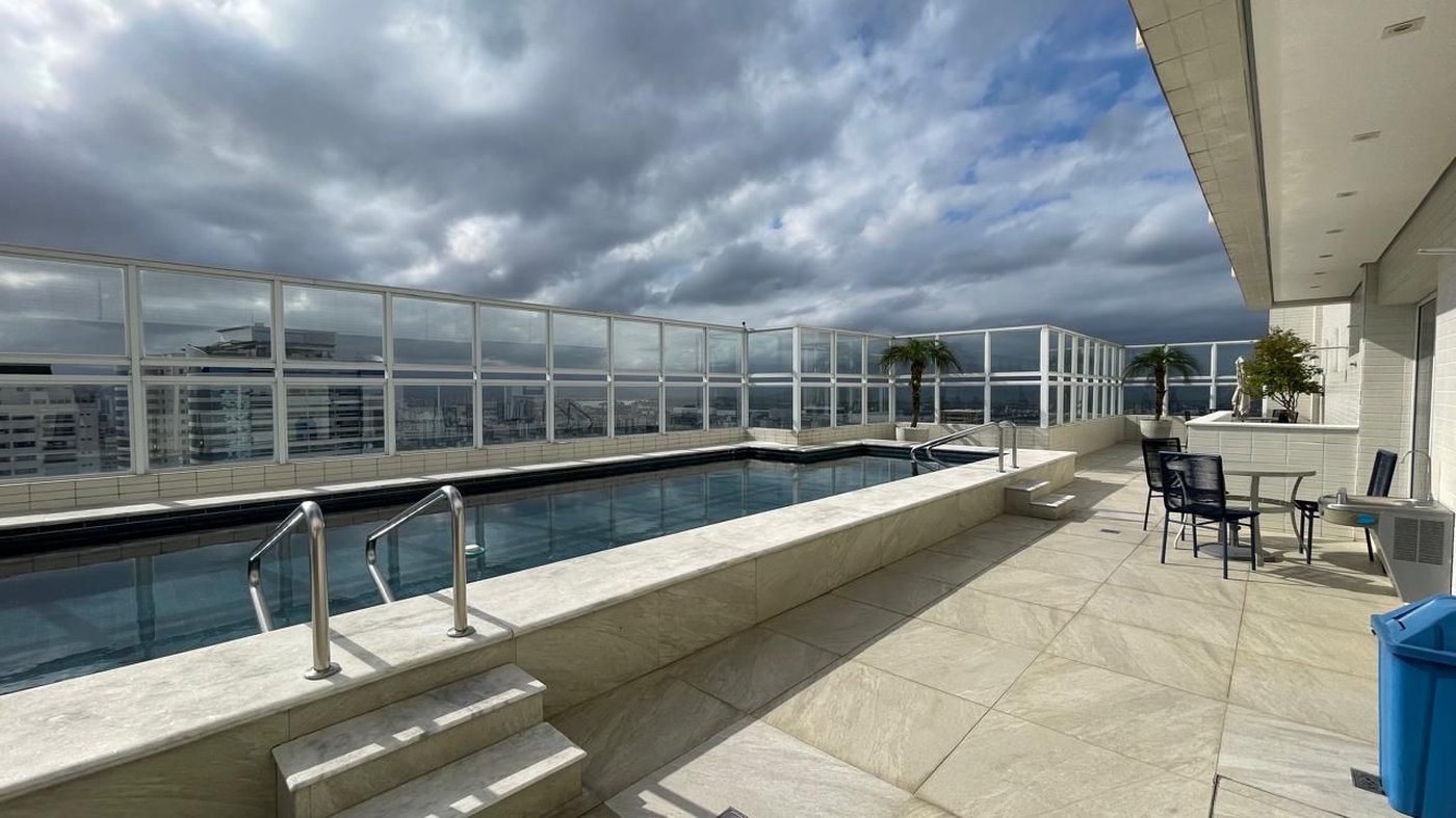 Apartamento com 2 dormitórios à venda, 100 m² por R$ 2.300.000,00 - Aparecida - Santos/SP