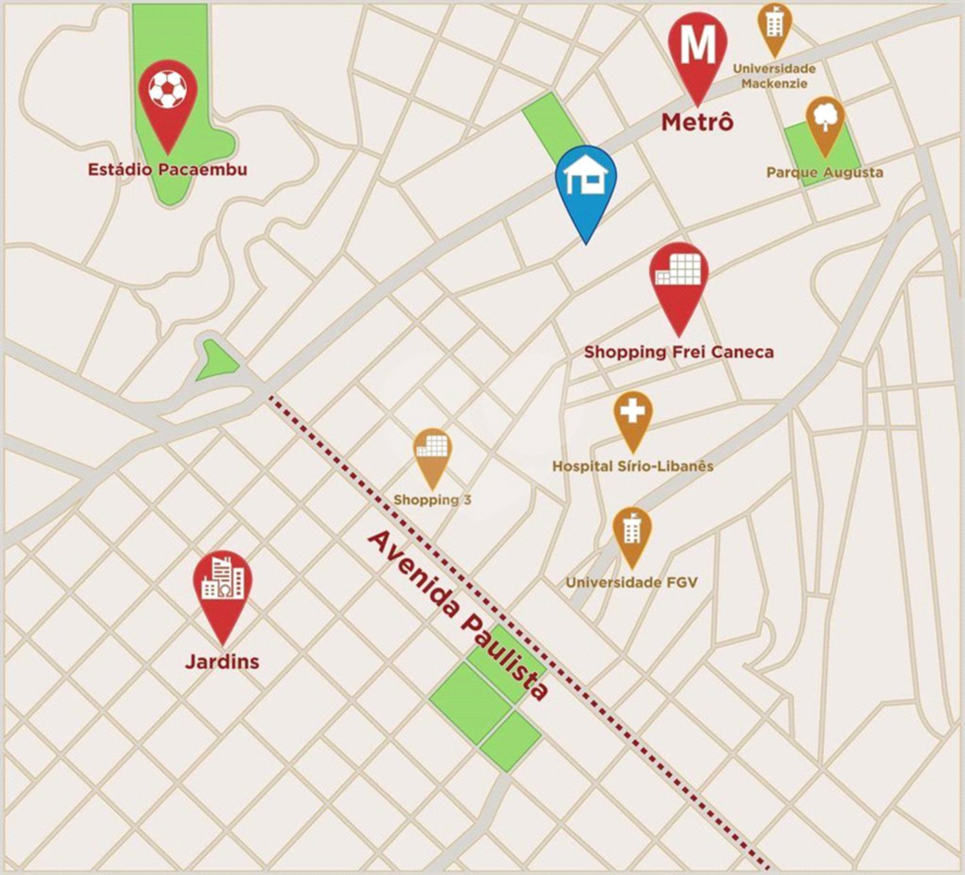 Apartamento à venda ou para alugar com 1 quarto em Consolação, São Paulo, SP