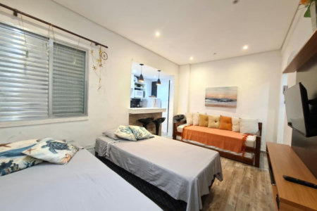 Apartamento com 1 dormitório à venda, 30 m² por R$ 395.000,00 - Embaré - Santos/SP