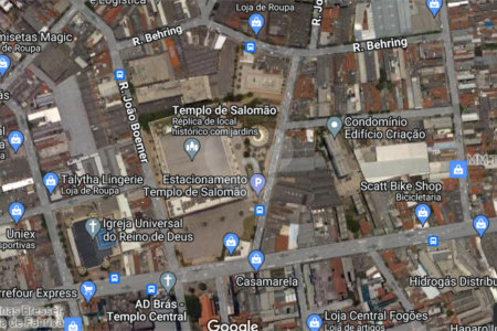 Andar alto - Ao lado do Templo de Salomão