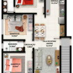 Apartamento à venda com 2 quartos, sendo 1 suíte, em Taperapuan, Porto Seguro, BA