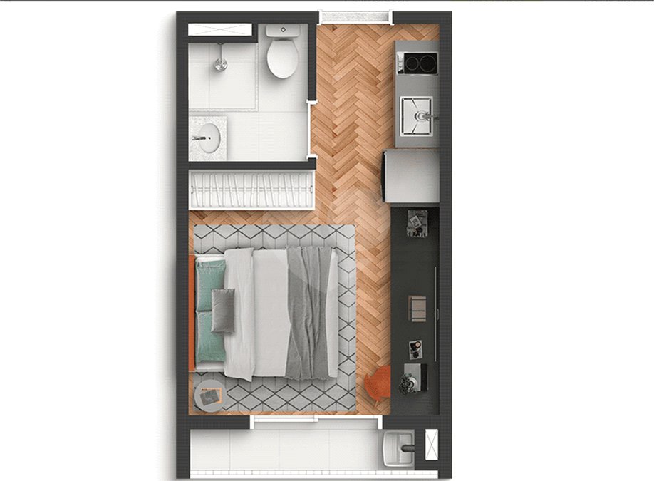 Studio à venda com 1 quarto em Perdizes, São Paulo, SP