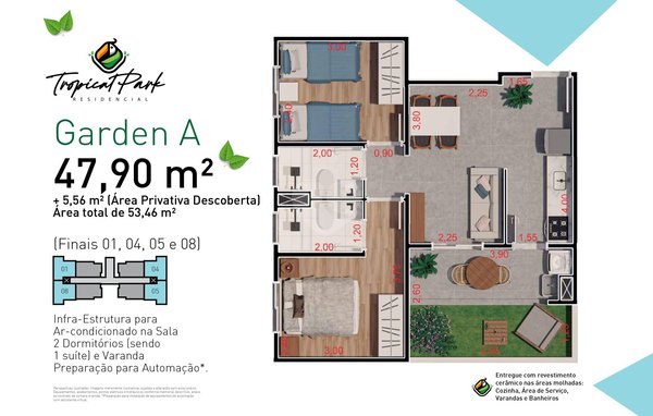 Apartamento 47m² 3
