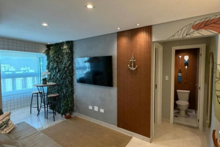 Apartamento com 1 dormitório à venda, 58 m² por R$ 585.000,00 - Canto do Forte - Praia Grande/SP