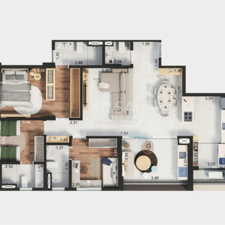 Apartamento à venda com 3 suítes em Vila Independência, Sorocaba, SP