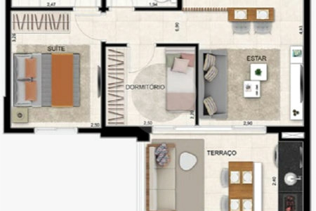 Apartamento à venda com 2 quartos, sendo 1 suíte,  em Jardim Flor da Montanha, Guarulhos, SP