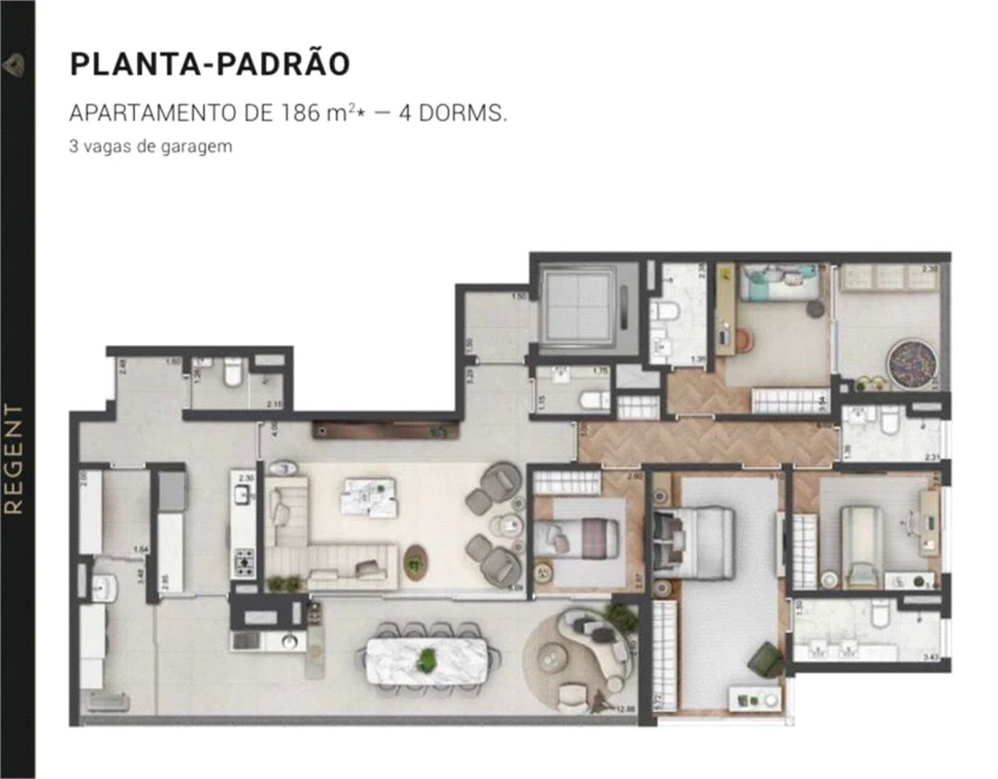Apartamento à venda com 3 suítes, em Jardim Fonte do Morumbi, São Paulo, SP