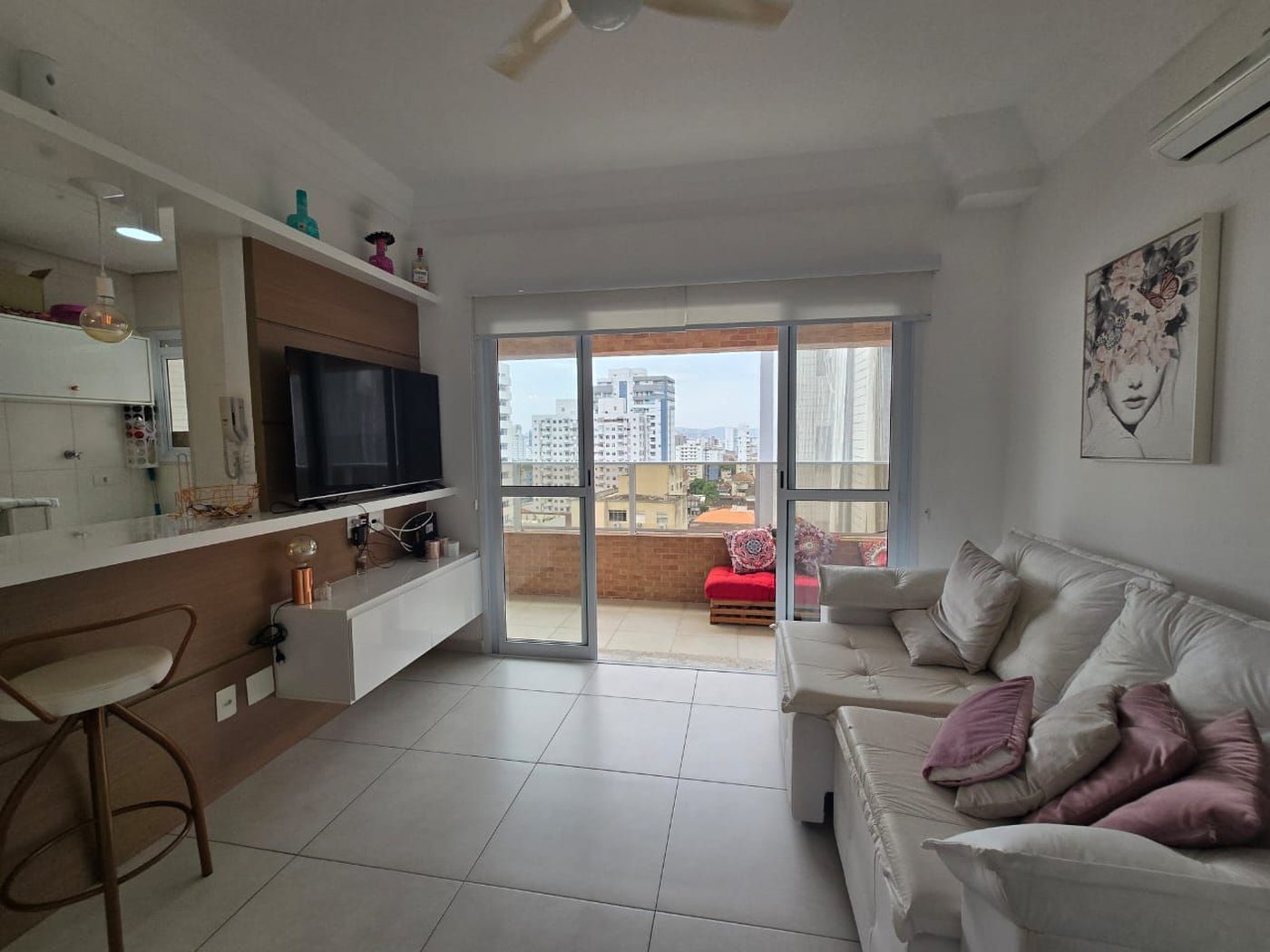 Apartamento com 1 dormitório, 45 m² - venda por R$ 670.000,00 ou aluguel por R$ 5.000,00/mês - Boqueirão - Santos/SP