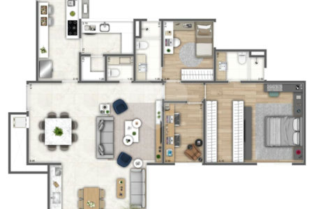 Apartamento à venda com 3 quartos, sendo 1 suíte, em Jardim Marajoara, São Paulo, SP
