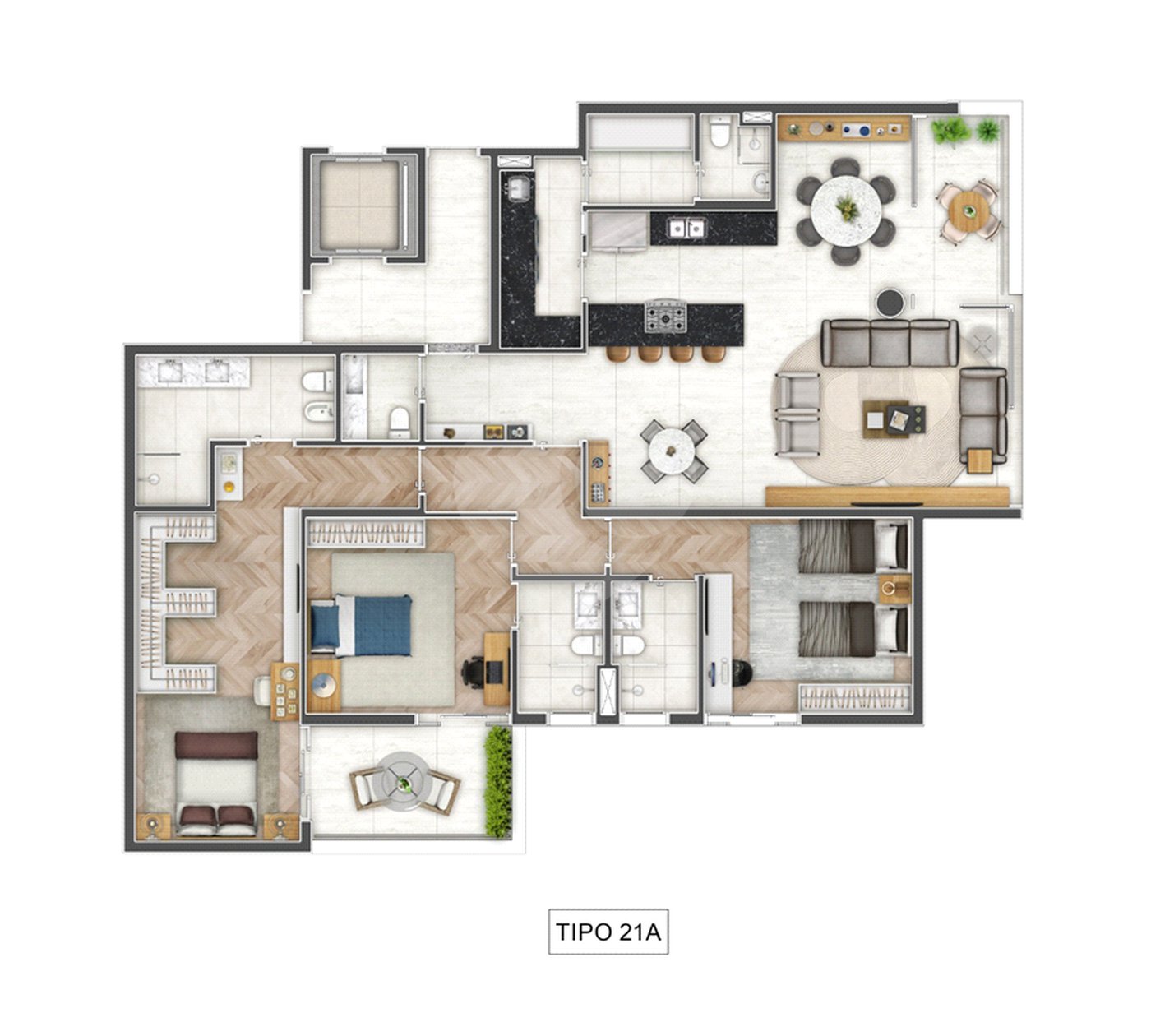 Apartamento à venda com 3 suítes em Cidade Jardim, São Paulo, SP