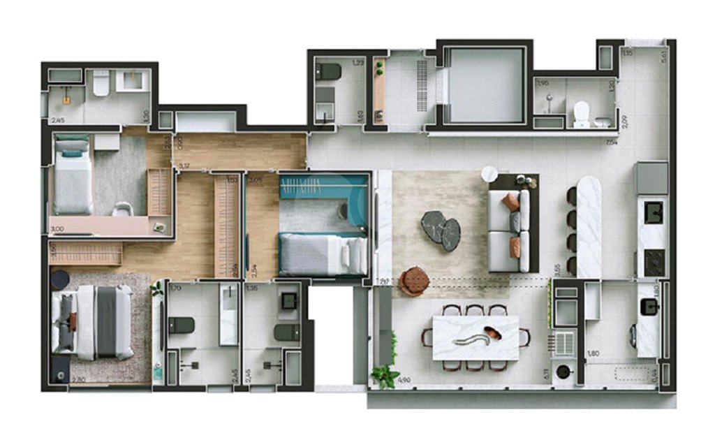 Apartamento à venda com 3 suítes em Água Branca, São Paulo, SP