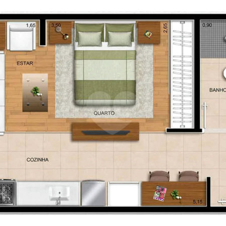 Apartamento à venda com 1 quarto em Tucuruvi, São Paulo, SP