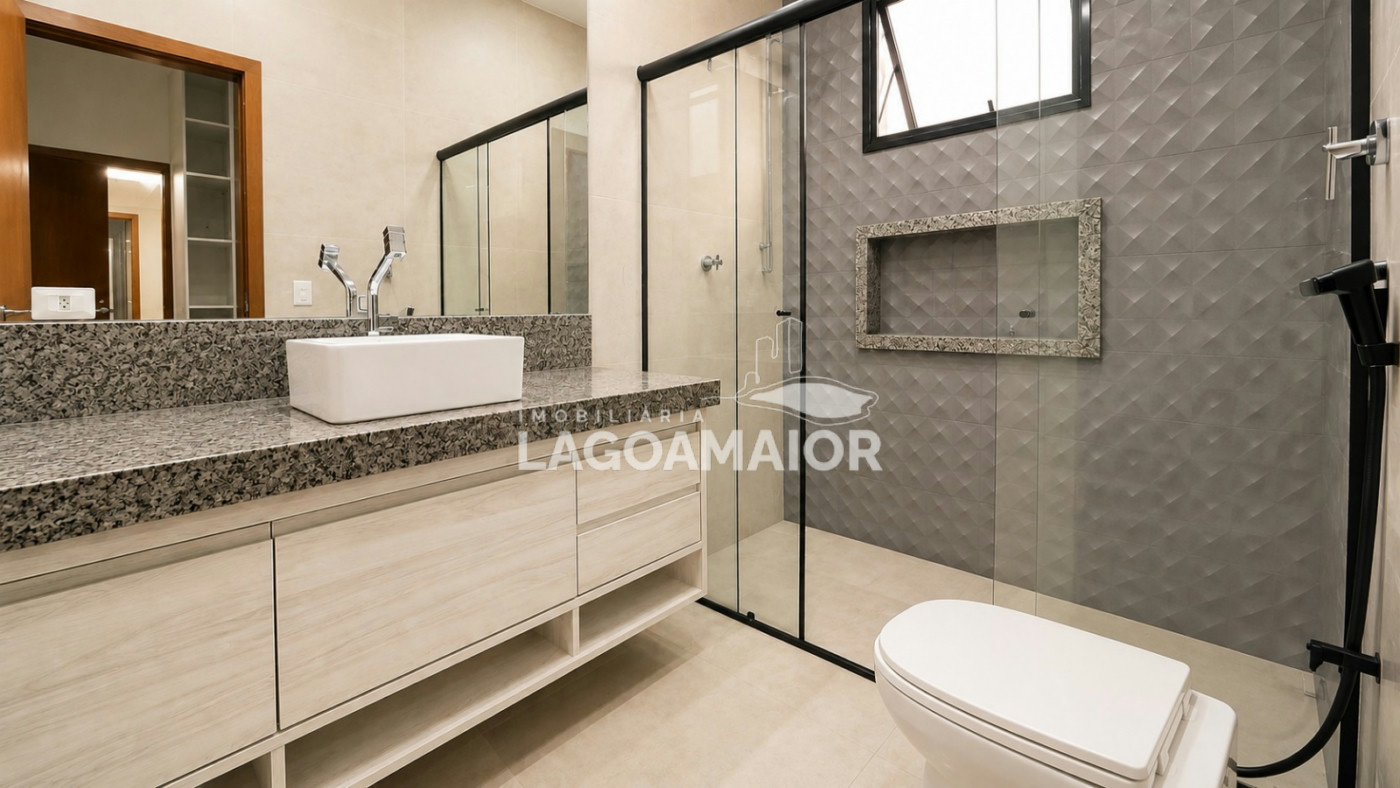 Casa à venda com 3 quartos, sendo 3 suítes, no condomínio Residencial Costa Leste, Três Lagoas - MS