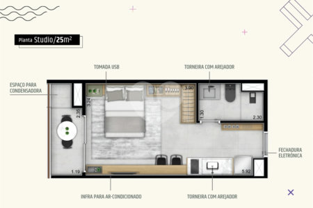 Studio à venda com 1 quarto em Pinheiros, São Paulo, SP