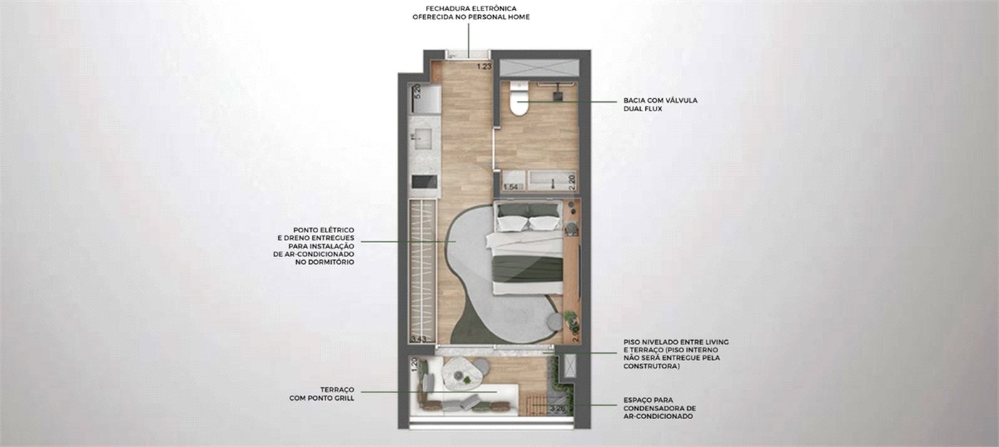 Studio à venda com 1 suíte em Vila Pirajussara, São Paulo, SP