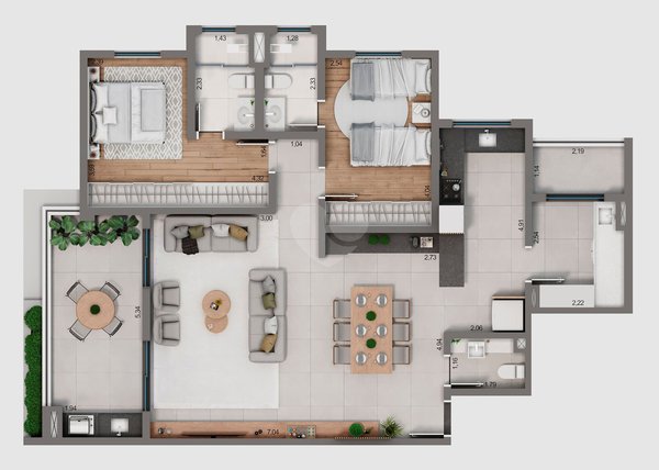 Apartamento 111m² 1