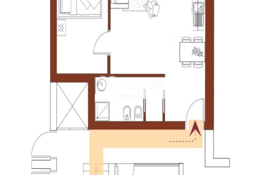 Apartamento com 1 quarto à venda em Pellestrina, Veneza, Itália – Venetia Domus