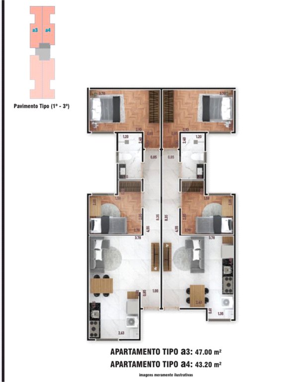 Apartamento à venda com 3 quartos, sendo 1 suíte, em Chora Menino, São Paulo, SP