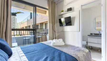 Apartamento à venda com 1 quarto em Vila Cordeiro, São Paulo, SP