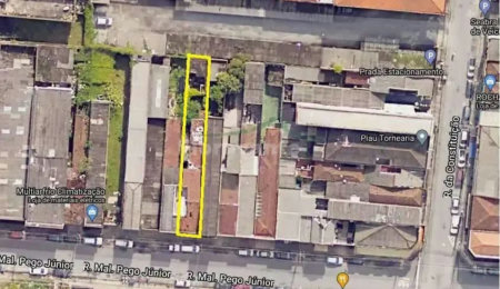 Terreno à venda por R$ 484.000,00 - Vila Nova - Santos/SP