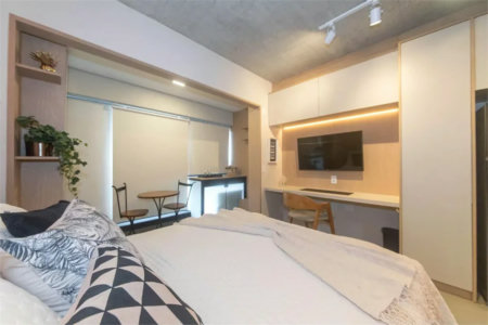 Studio à venda ou para alugar com 1 quarto em Brooklin Paulista, São Paulo, SP