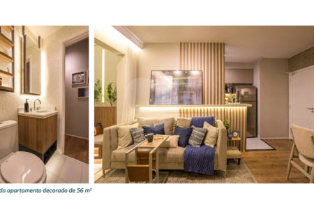 56m² - 2d/1s - Vaga determinada