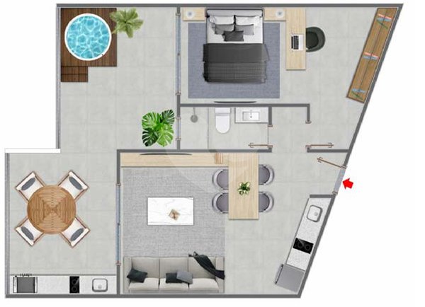 Apartamento 74m² 3