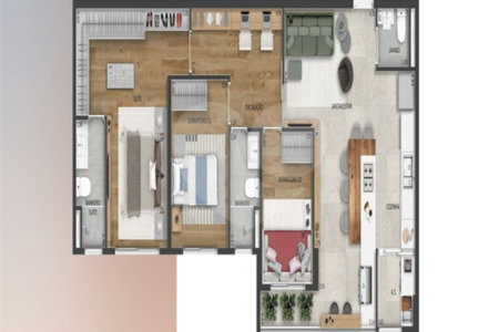 Apartamento à venda com 3 suítes no Centro, Indaiatuba, SP