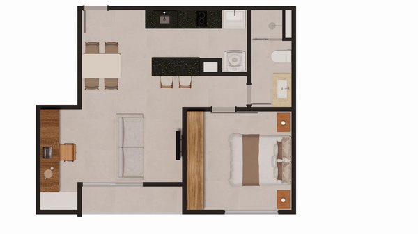 Apartamento 53m² 2