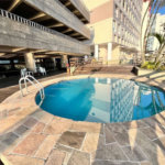 apartamento pé na areia com vista total para o mar em são vicente