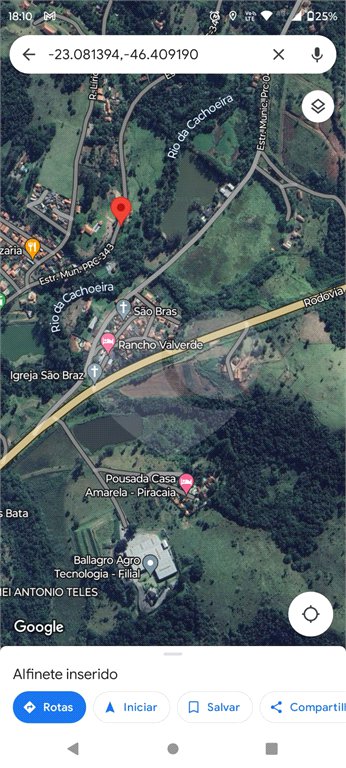 Área rural em Piracaia com 3.289 metros, ótima para chácara, as margens do rio Cachoeira