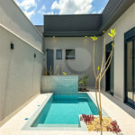 Casa Térrea Evidências - Indaiatuba/SP - R$ 1.950.000,00 - Área Total 307,33 m² - Área Construída 201,90 m² - TÉRREA - 03 suítes sendo a master com closet; Escritório; Lavabo; Cozinha com cooktop, forno, micro-ondas e coifa; Móveis planejados na hall de entrada, sala, escritório, cozinha, gourmet, s