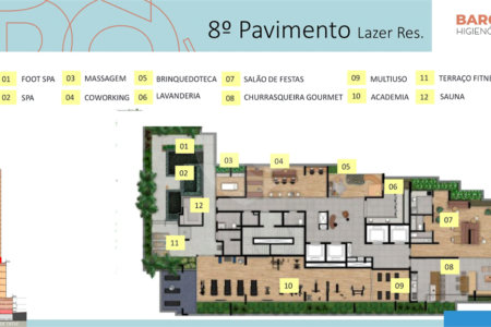 Studio 25 m² – Barô Higienópolis by You, inc | São Paulo