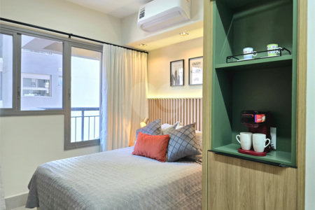 Studio 21 m² Mobiliado Próximo Metrô Paraíso São Paulo/SP