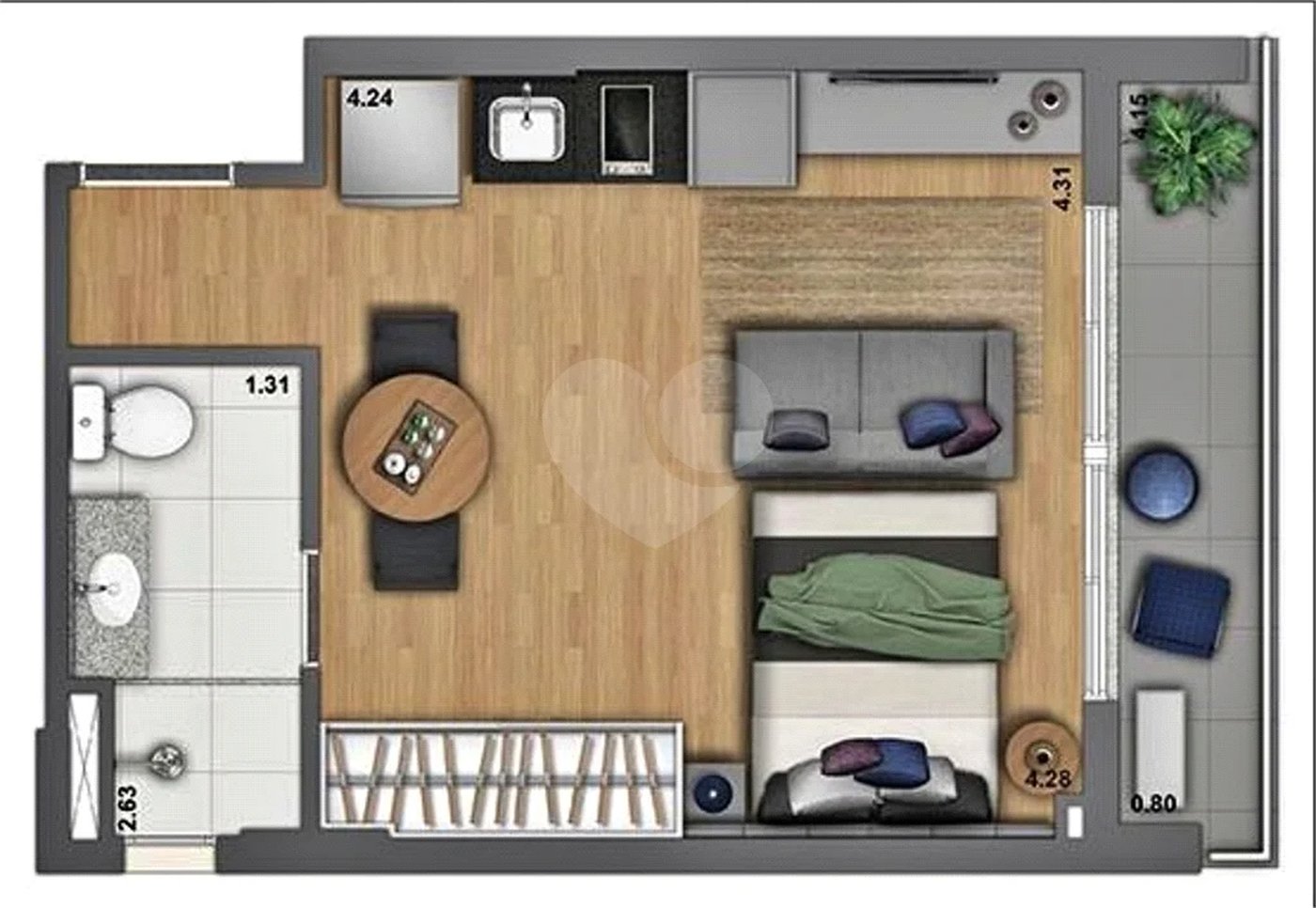 Apartamento Studio Mobiliado - Consolação